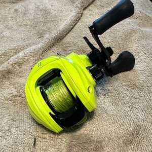 Bright Yellow Fishing Reel